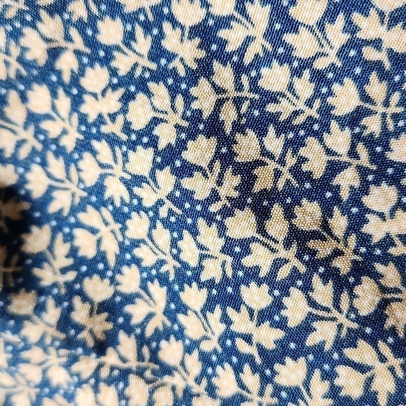 Floral Dress Sleeveless Blue, tan and cream colors Size S SM WARDROBE - Picture 7 of 16